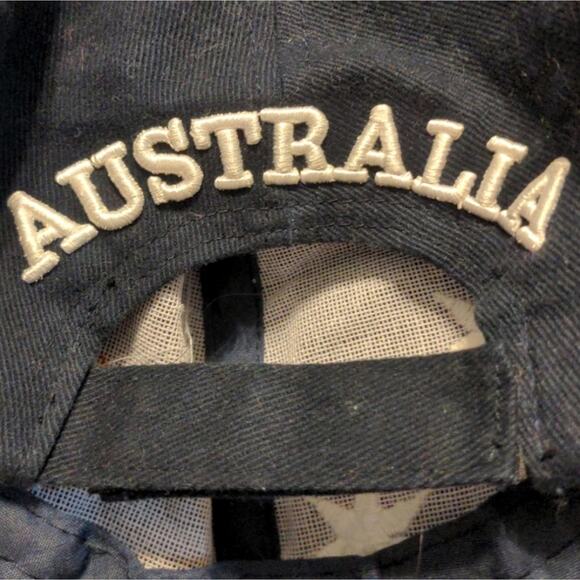 AUSTRALIA Navy Blue Embroidered Flag Adjustable Baseball Cap Hat 6 Panel - Picture 4 of 6